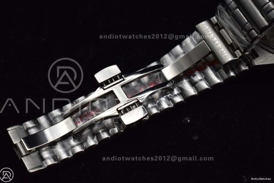 GMT Automatic BLS Chronomat on Dial 40mm Factory 1:1 Bracelet Grey Edition 529 Best A Breitling SS SoftTouch 1011